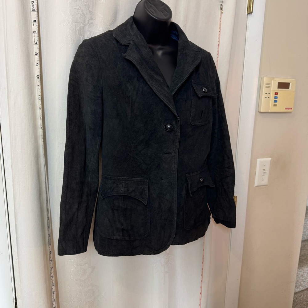 Vintage Women's Hide N Seek Suede Fitted Blazer